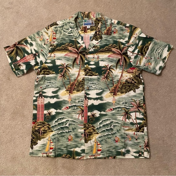 Vintage RJC Hawaiian Hawaii Shirt Large - Picture 1 of 6